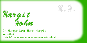 margit hohn business card